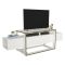 Porta TV bianco e oro 160x46x49h cm in legno - Jo