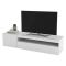 Porta TV bianco lucido 150x40x37h cm 2 ante - Ardy