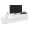 Porta TV bianco lucido 200x45x52h cm 3 ante - Arold
