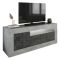 Porta TV cemento e ardesia 138x42x56h cm 3 ante - Iole