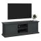 Porta TV grigio 149x41x50h cm 2 ante - Ziba
