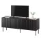 Porta TV nero 150x42x60h cm 3 ante - Frassino