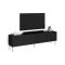 Porta TV nero 200x42x52h cm 4 ante - Varenna