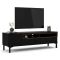 Porta TV nero,noce 155x48x48h cm in legno - Rosata