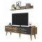 Porta TV noce e antracite 140x45x35h cm 2 ante - Arsiero