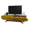Porta TV noce e giallo 145x36x49h cm 2 ante - Nesatm