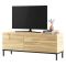 Porta TV quercia e nero 120x35x46h cm 3 ante - Zephir