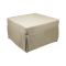 Pouf cubico beige 78x78x45h cm - letto Arno