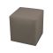Pouf cubico tortora 40x40x42h cm - Accumoli