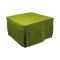 Pouf cubico verde 78x78x45h cm - letto Arno