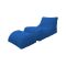Pouf irregolare blu 120x80x60h cm - Alton