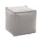 Pouf quadrato bianco 45x45x45h cm - Aron