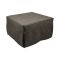 Pouf quadrato marrone 78x78x45h cm - letto Arno