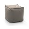 Pouf quadrato tortora 45x45x45h cm - Aron