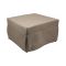 Pouf quadrato tortora 78x78x45h cm - letto Arno