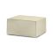 Pouf rettangolare beige 80x70x43h cm - Avolasca