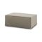 Pouf rettangolare tortora 100x70x43h cm - Assisi