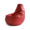 Pouf sacco rosso ecopelle 70x70x110h cm - Asino