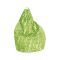 Pouf sacco verde e bianco 80x80x120h cm - Marisa