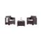 Salotto da esterno poltrone effetto rattan marrone - Apis
