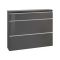 Scarpiera 3 ante antracite lucida 120x108h cm - Amuri