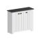 Scarpiera 3 ante ardesia 114x100h cm - Seprio