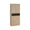 Scarpiera 4 ante e 1 cassetto rovere e nera 80x191h cm - Jangmi