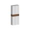 Scarpiera 5 ante bianca lucida e rovere 76x200h cm - Asklol