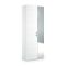 Scarpiera Alta con Specchio Reversibile 72x37x195h cm Bianca con 2 Ante 6 Ripiani e 1 Cassetto Made in Italy – Eracle