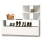 Scarpiera Bianco 4 Ripiani 12 Paia 100x30x85h cm, Un'anta - Sinni