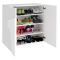 Scarpiera contemporanea 2 ante bianca lucida 81x86h cm - Apetta