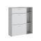 Scarpiera Grigio Cemento Bianco 90x26x102h cm, un Cassetto - Samassi