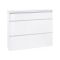 Scarpiera ingresso 3 ante bianca lucida 120x108h cm - Amuri