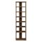 Scarpiera Marrone Noce 8 Paia 8 Ripiani 30x30x110h cm, 7 Vani - Soddi