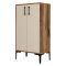 Scarpiera Marrone Noce Bianco 4 Ripiani 8 Paia 60x35x111h cm, 2 Ante - Cavalieri