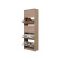 Scarpiera Marrone Quercia 10 Ripiani 5 Ante 67x28x191.5h cm, Maniglie Incluse - Sueglio