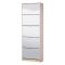 Scarpiera Marrone Rovere 10 Ripiani 10 Vani 67x28x191.5h cm, 5 Ante - Dentro