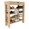 Scarpiera Marrone Rovere 5 Ripiani 12 Paia 80x30x90h cm, Un'anta - Monastero