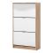Scarpiera Marrone Rovere 6 Ripiani 6 Vani 67x28x119h cm, 3 Ante - Varna