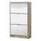 Scarpiera Marrone Rovere Grigio 6 Ripiani 6 Vani 67x28x119h cm, 3 Ante - Varna