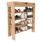 Scarpiera Marrone Rovere Nodi 5 Ripiani 12 Paia 80x30x90h cm, Un'anta - Monastero