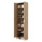 Scarpiera Marrone Rovere Nodi 6 Ripiani 2 Ante 60x33x191.5h cm, Maniglie Incluse - Delizia