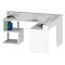 Scrivania angolare bianca 180x93cm con supporto computer - Adelma