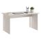 Scrivania Beige un Ripiano Materiale Piano in Legno Nobilitato 150x78x75h cm, Colore Ripiano Beige - Zibello