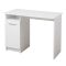Scrivania Bianco Opaco 2 Ripiani 3 Vani 100x50x74.5h cm, Un'anta - Tiriolo