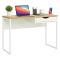 Scrivania lineare bianca 110x48cm con 1 cassetto - Agave