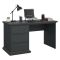 Scrivania lineare grigia 130x61cm con 3 cassetti - Agia