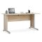 Scrivania lineare grigia e quercia 150x80cm in legno - Ascorbato