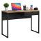 Scrivania lineare nera 110x48cm con 1 cassetto - Agave