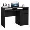 Scrivania lineare nera 110x48cm in legno - Abbadu